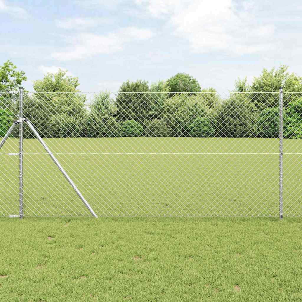 Poste de Valla Gris 10 x 0,4 m (malla de 40 x 40 mm)