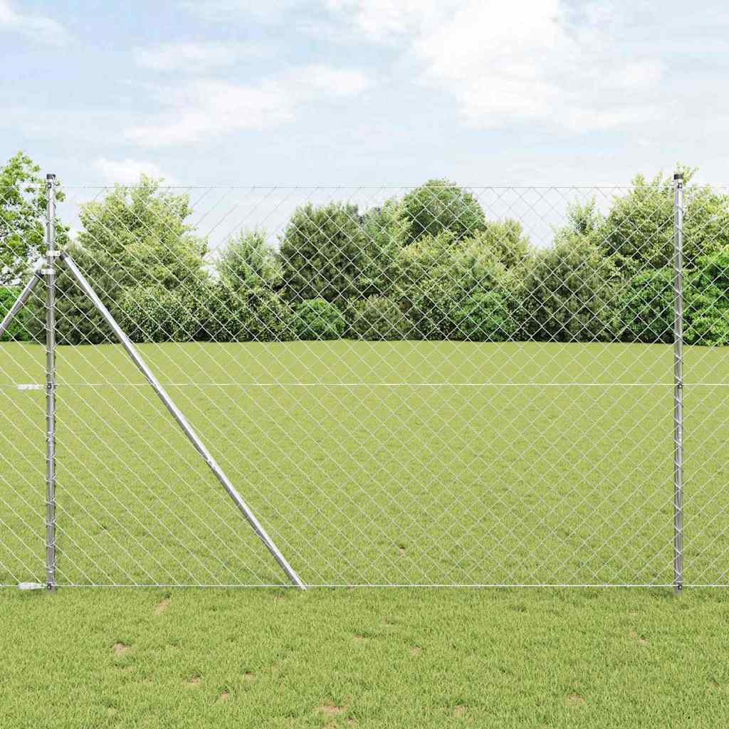 Poste de Valla Gris 10 x 0,4 m (malla de 40 x 40 mm)