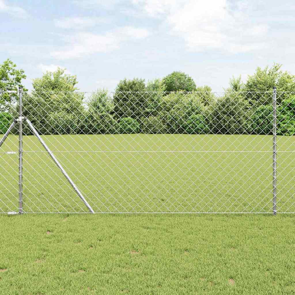 Poste de Valla Gris 10 x 0,4 m (malla de 40 x 40 mm)