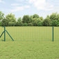 Reja con postes Verde 1.2 x 10 m Acero