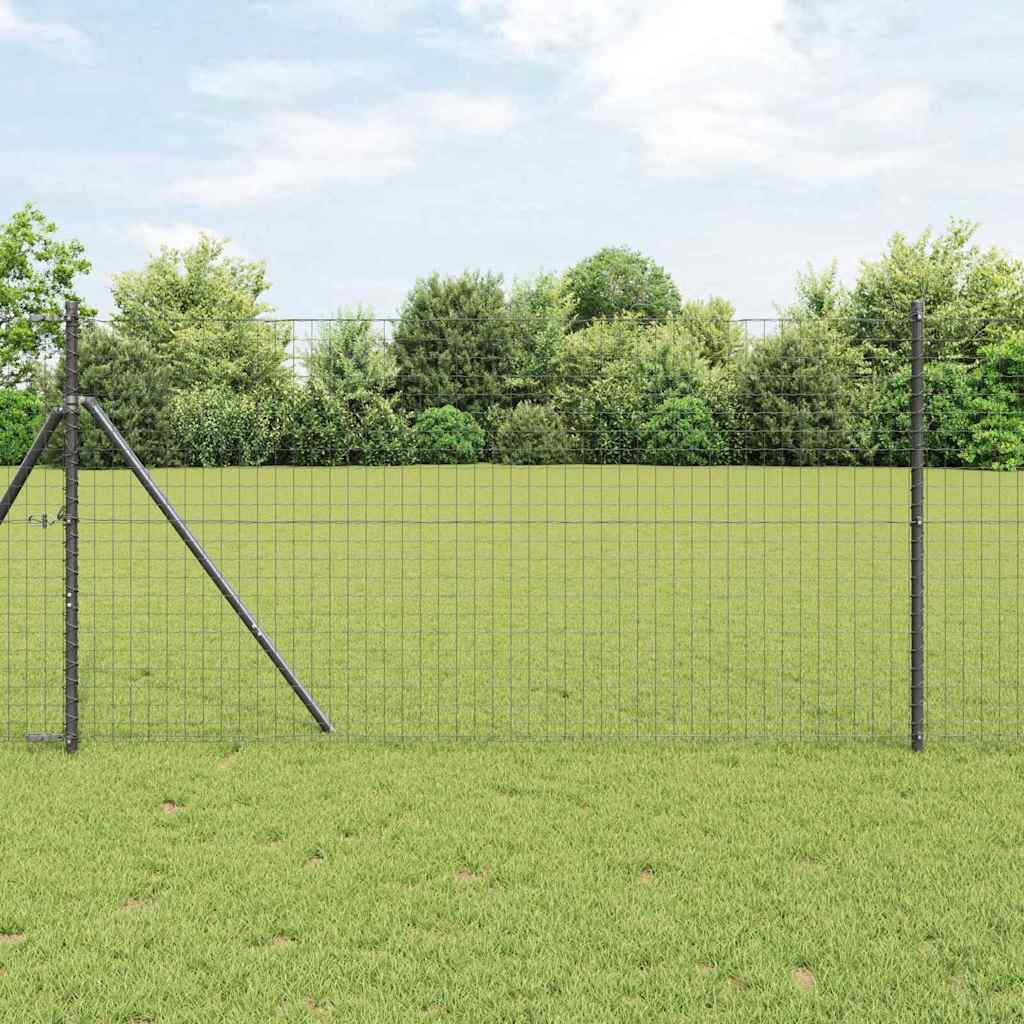 Reja con postes Verde 1.2 x 10 m Acero