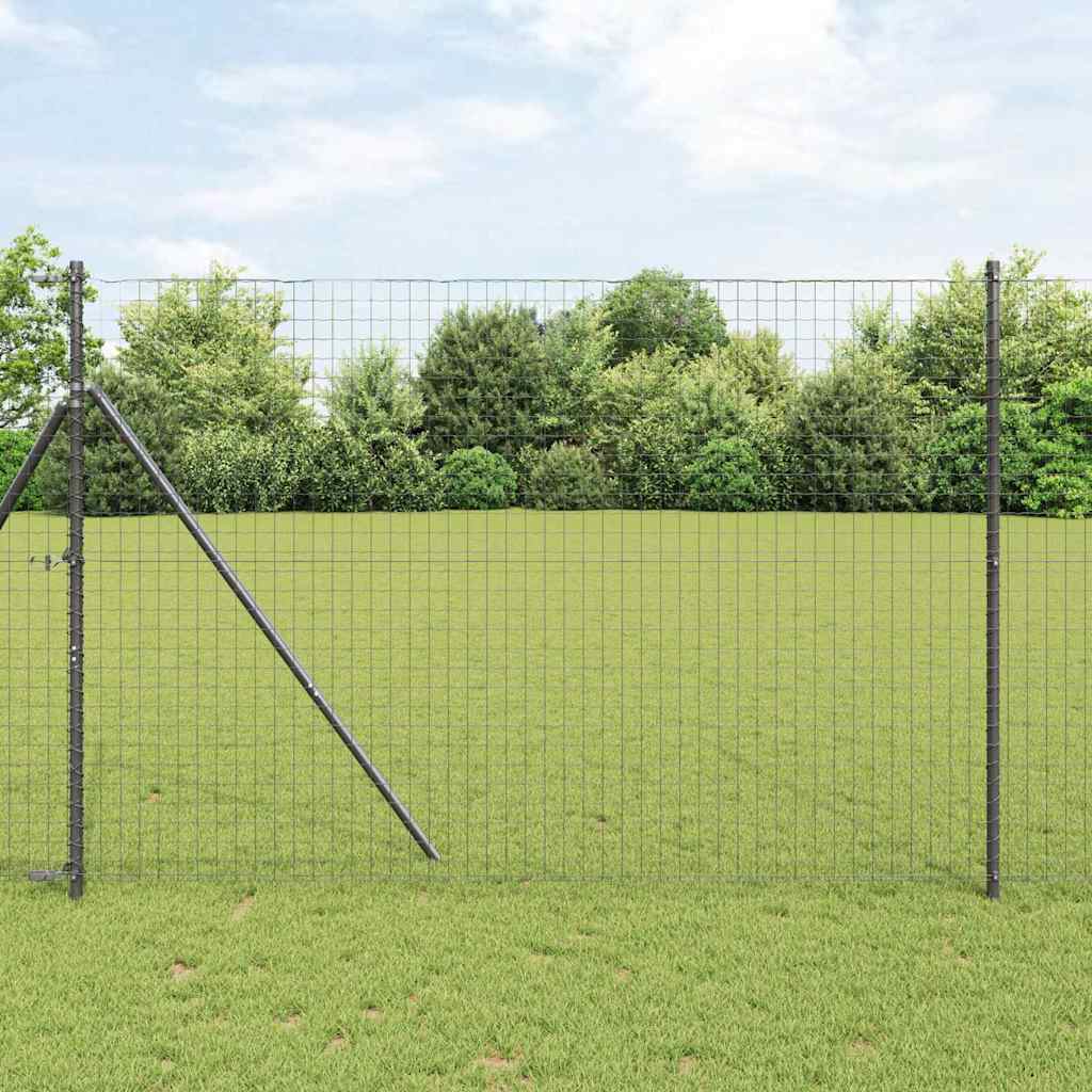 Reja con postes Verde 1.2 x 10 m Acero