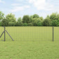 Reja con postes Verde 1.2 x 10 m Acero