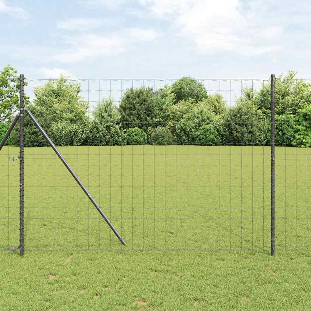 Reja con postes Verde 1.2 x 10 m Acero