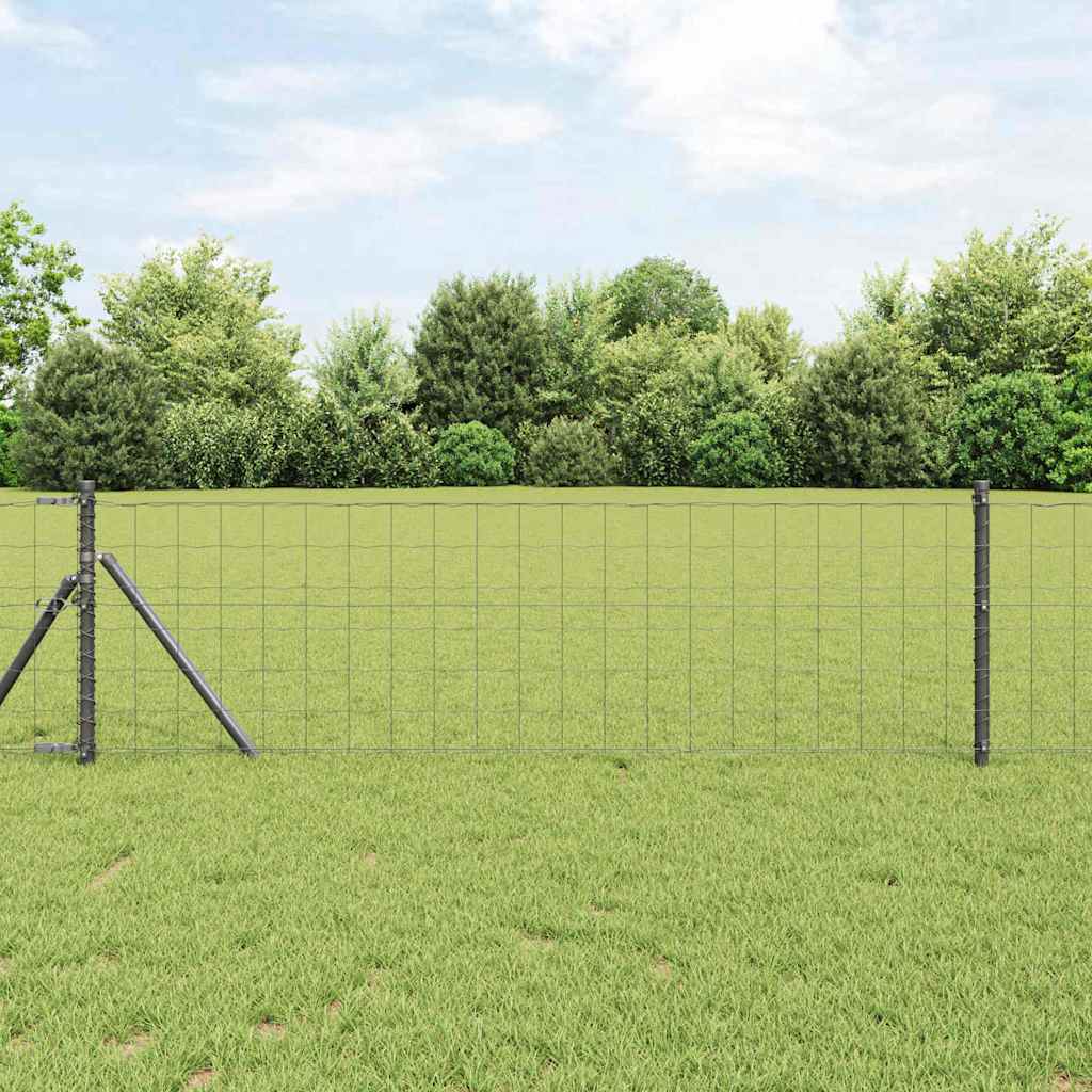 Reja con postes Verde 1.2 x 10 m Acero