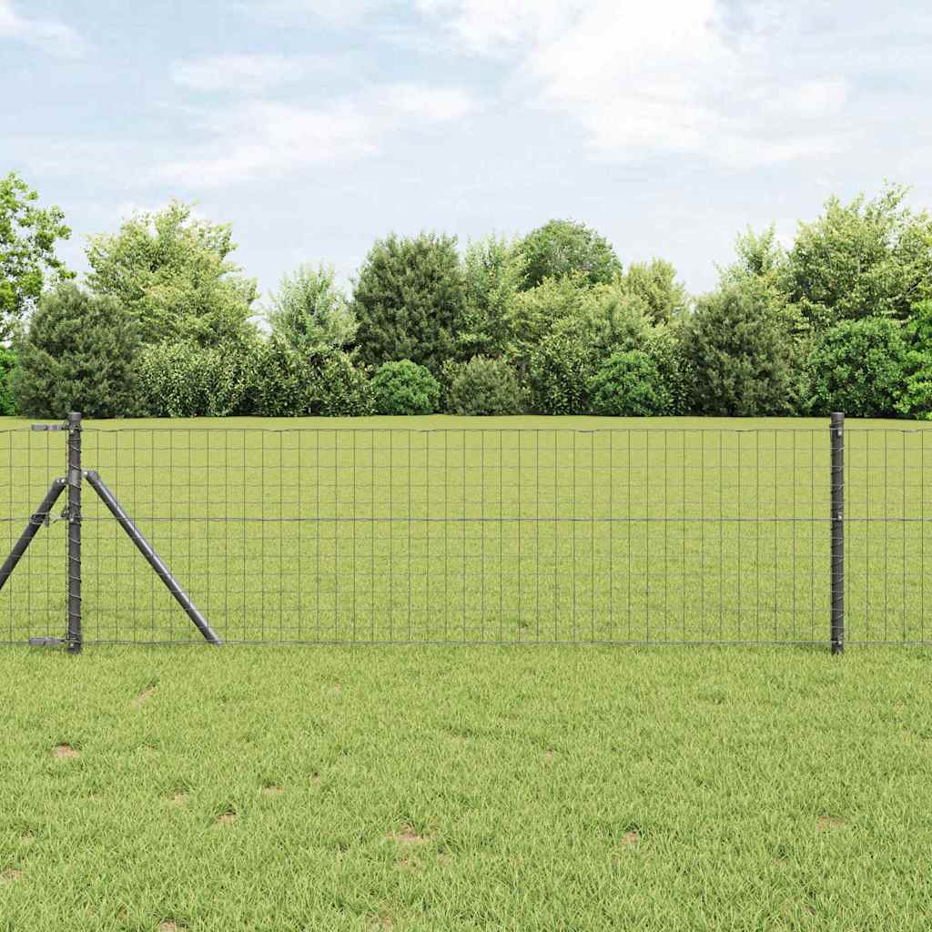 Reja con postes Verde 1.2 x 10 m Acero