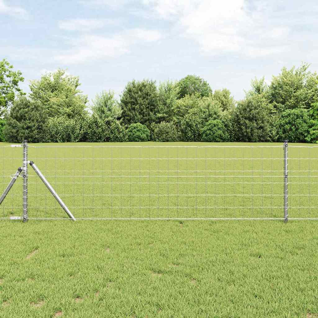 Reja con postes Verde 1.2 x 10 m Acero