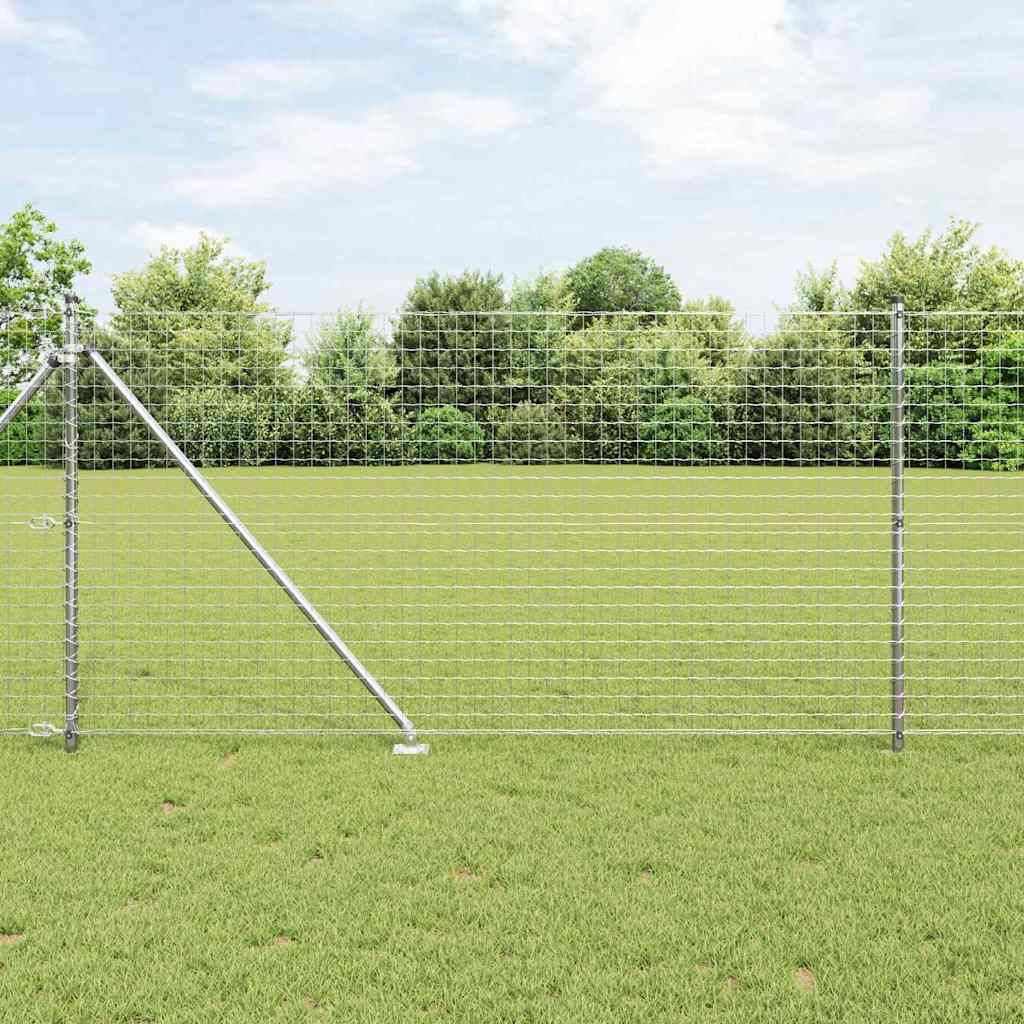 Reja con postes Verde 1.2 x 10 m Acero