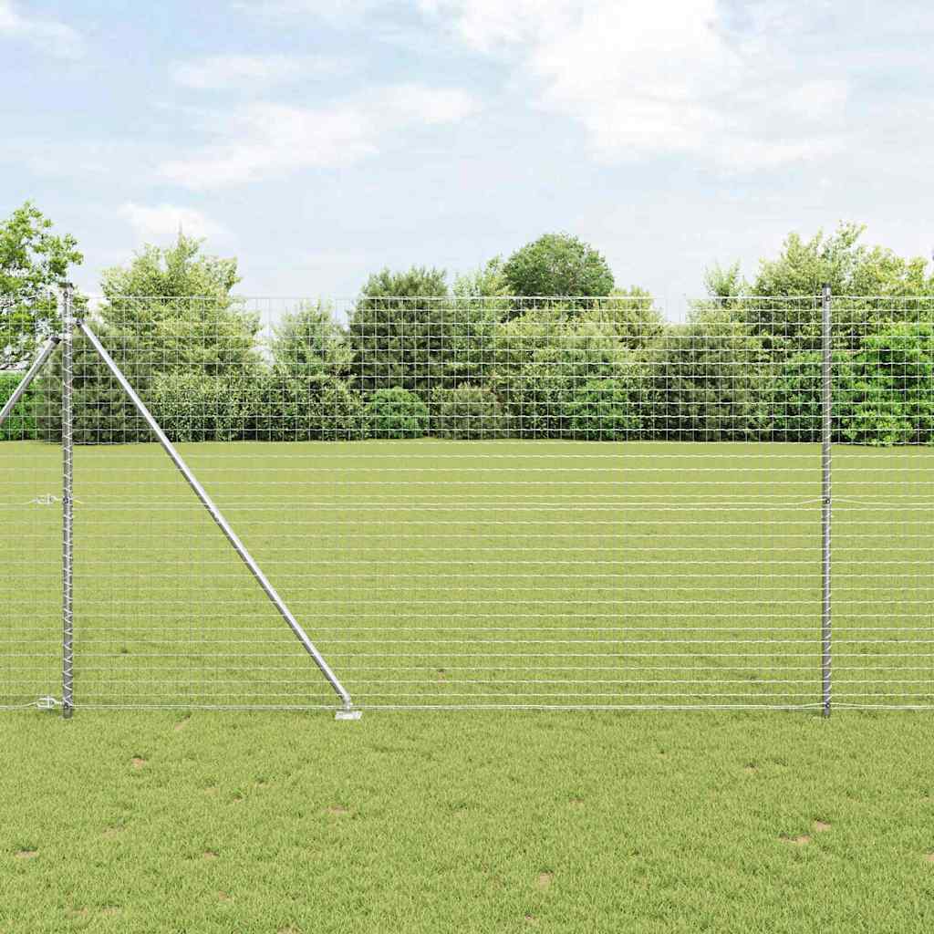 Reja con postes Verde 1.2 x 10 m Acero