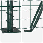 Reja con postes Verde 1.2 x 10 m Acero