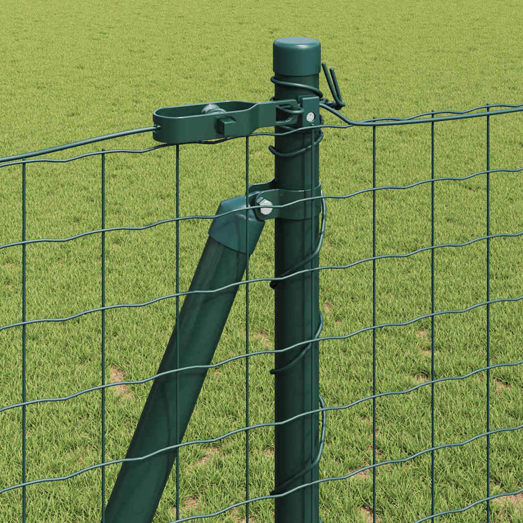 Reja con postes Verde 1.2 x 10 m Acero