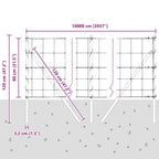 Poste de Valla Galvanizado 100 x 0,8 m Acero