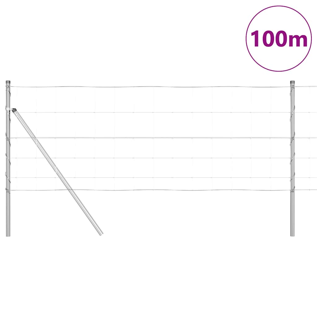 Poste de Valla Galvanizado 100 x 0,8 m Acero