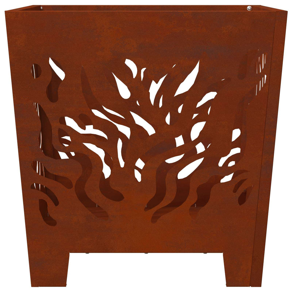 Hoguera Marrón 40 x 40 x 40 cm Acero oxidado