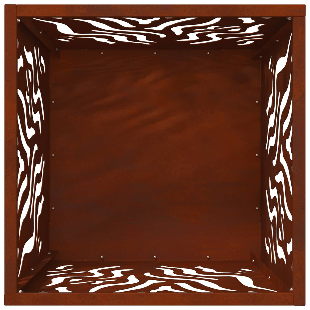 Hoguera Marrón 40 x 40 x 40 cm Acero oxidado