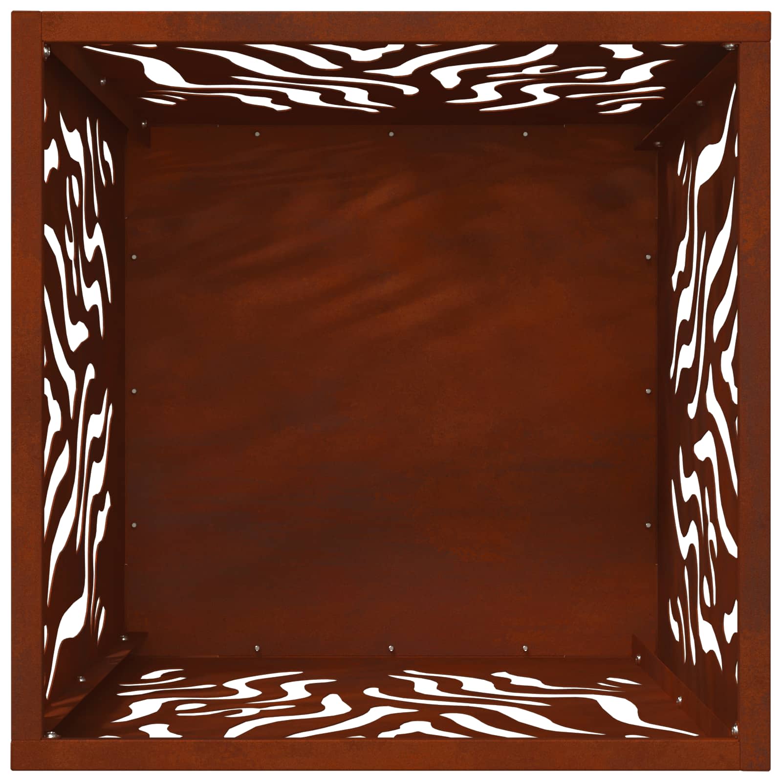 Hoguera Marrón 40 x 40 x 40 cm Acero oxidado