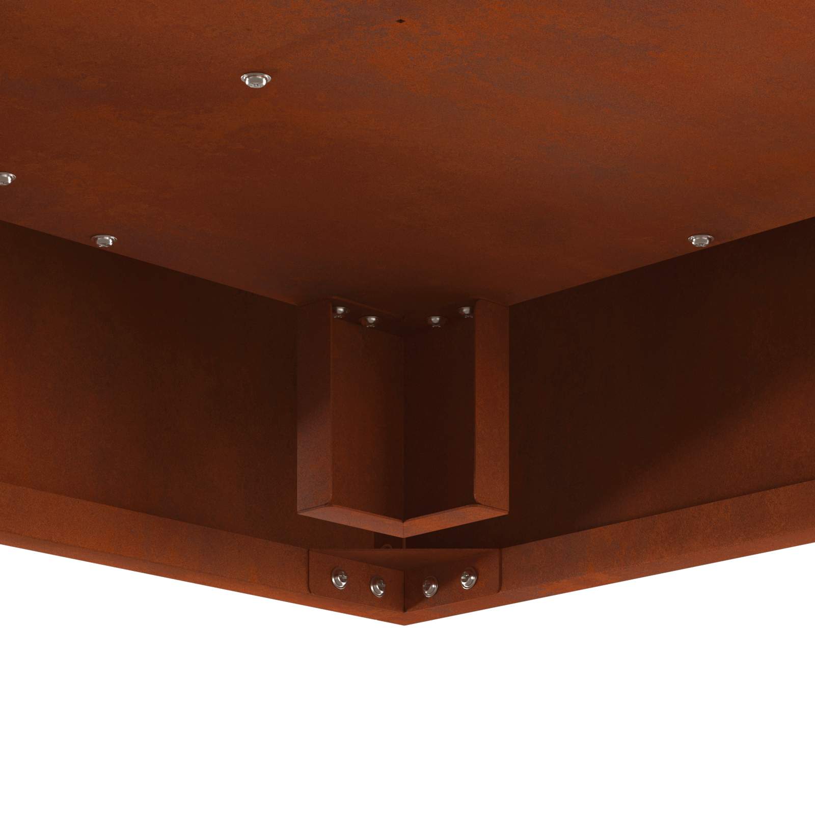 Hoguera Marrón 60 x 60 x 30 cm Acero autopatinable