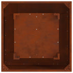 Hoguera Marrón 60 x 60 x 30 cm Acero autopatinable
