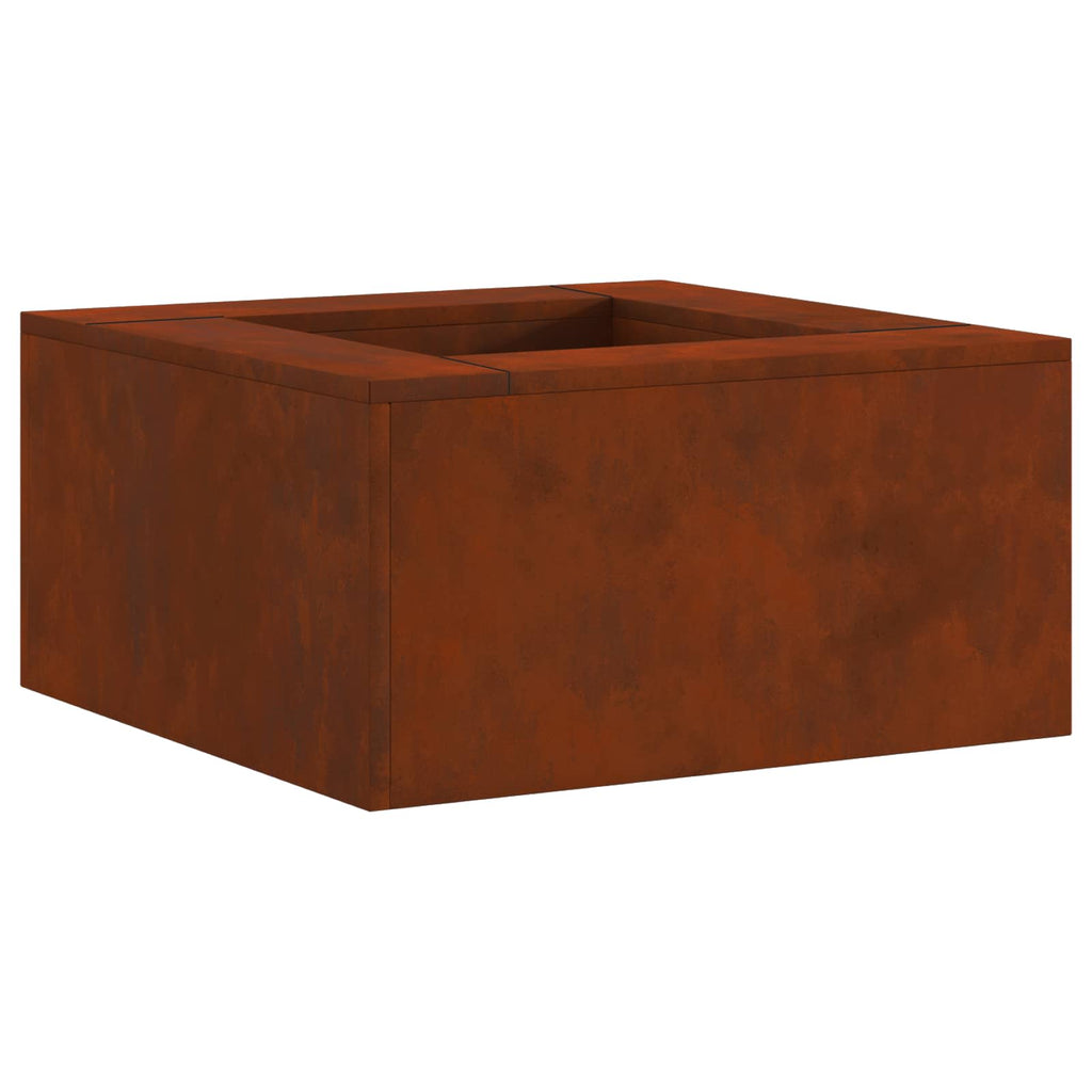 Hoguera Marrón 60 x 60 x 30 cm Acero autopatinable