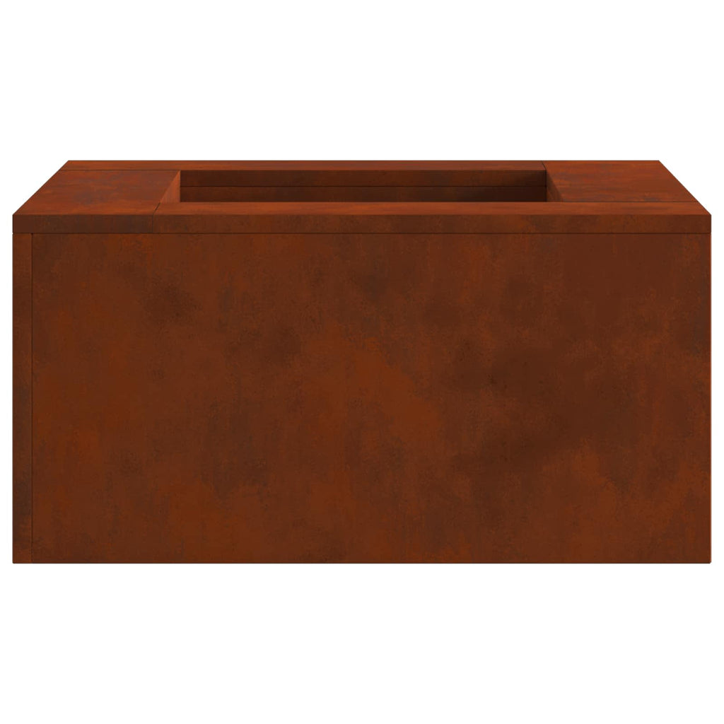 Hoguera Marrón 60 x 60 x 30 cm Acero autopatinable