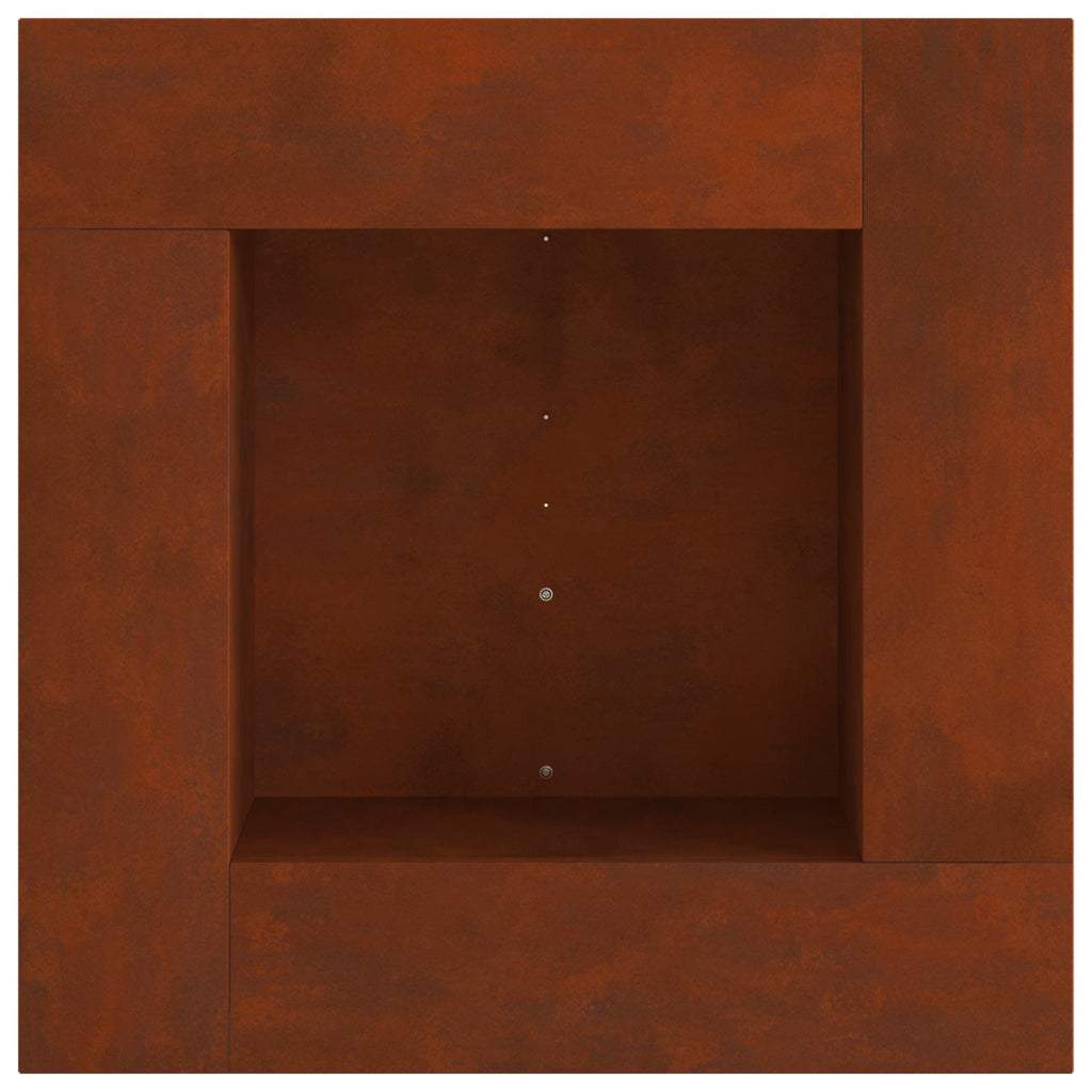 Hoguera Marrón 60 x 60 x 30 cm Acero autopatinable