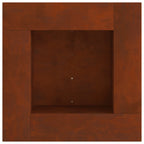 Hoguera Marrón 60 x 60 x 30 cm Acero autopatinable
