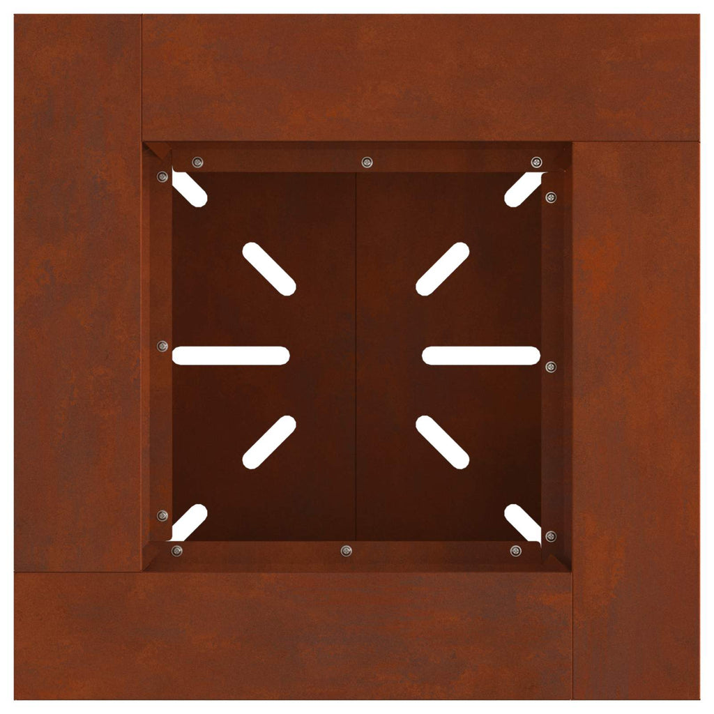 Hoguera Marrón 48 x 48 x 40 cm Acero autopatinable