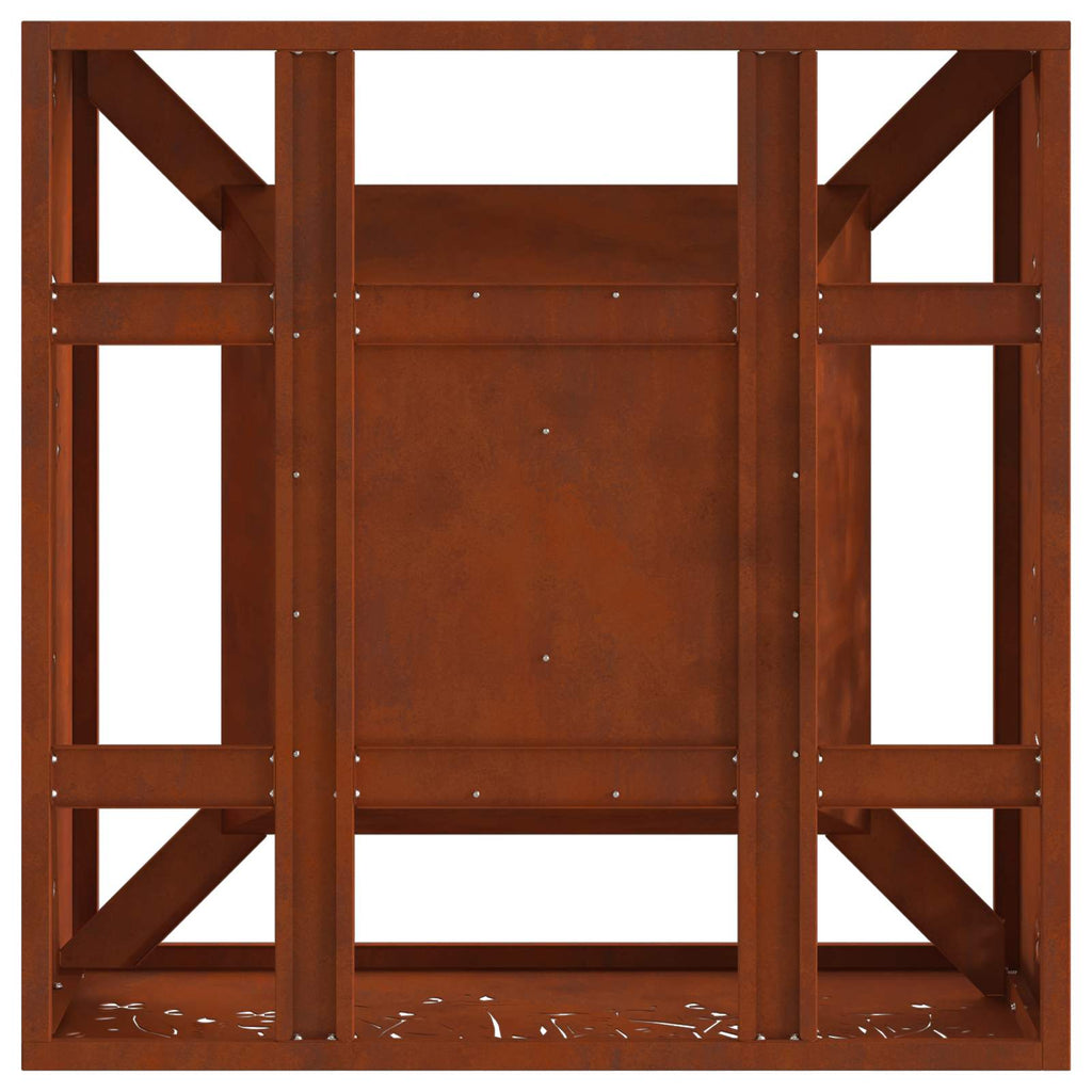 Hoguera Marrón 60 x 60 x 30 cm Acero autopatinable