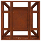 Hoguera Marrón 60 x 60 x 30 cm Acero autopatinable