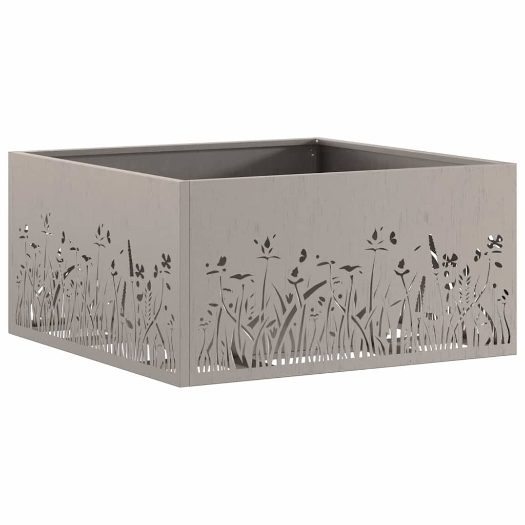 Hoguera Marrón 60 x 60 x 30 cm Acero autopatinable