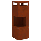Hoguera Marrón 35 x 35 x 100 cm Acero autopatinable