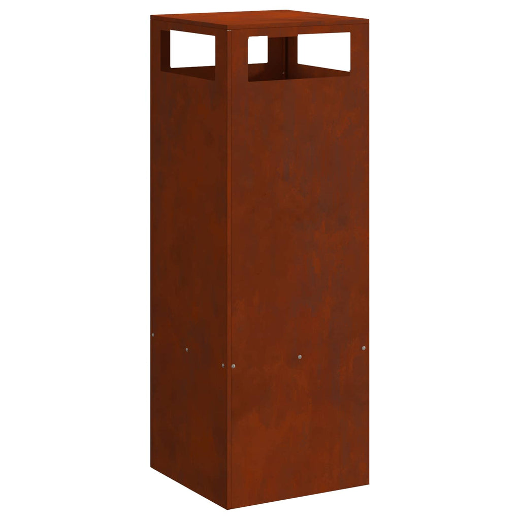 Hoguera Marrón 35 x 35 x 100 cm Acero autopatinable