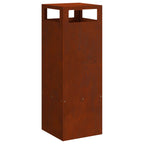 Hoguera Marrón 35 x 35 x 100 cm Acero autopatinable