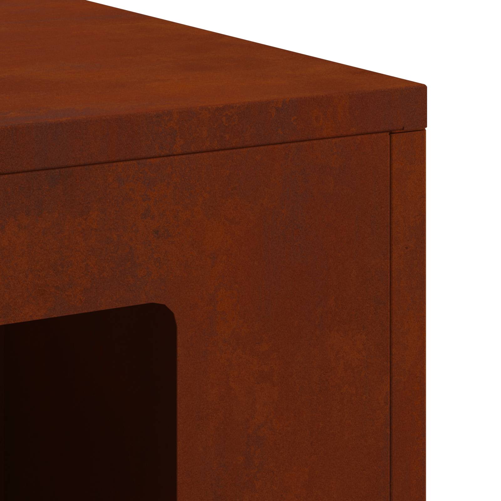 Hoguera Marrón 60 x 40 x 96 cm Acero autopatinable