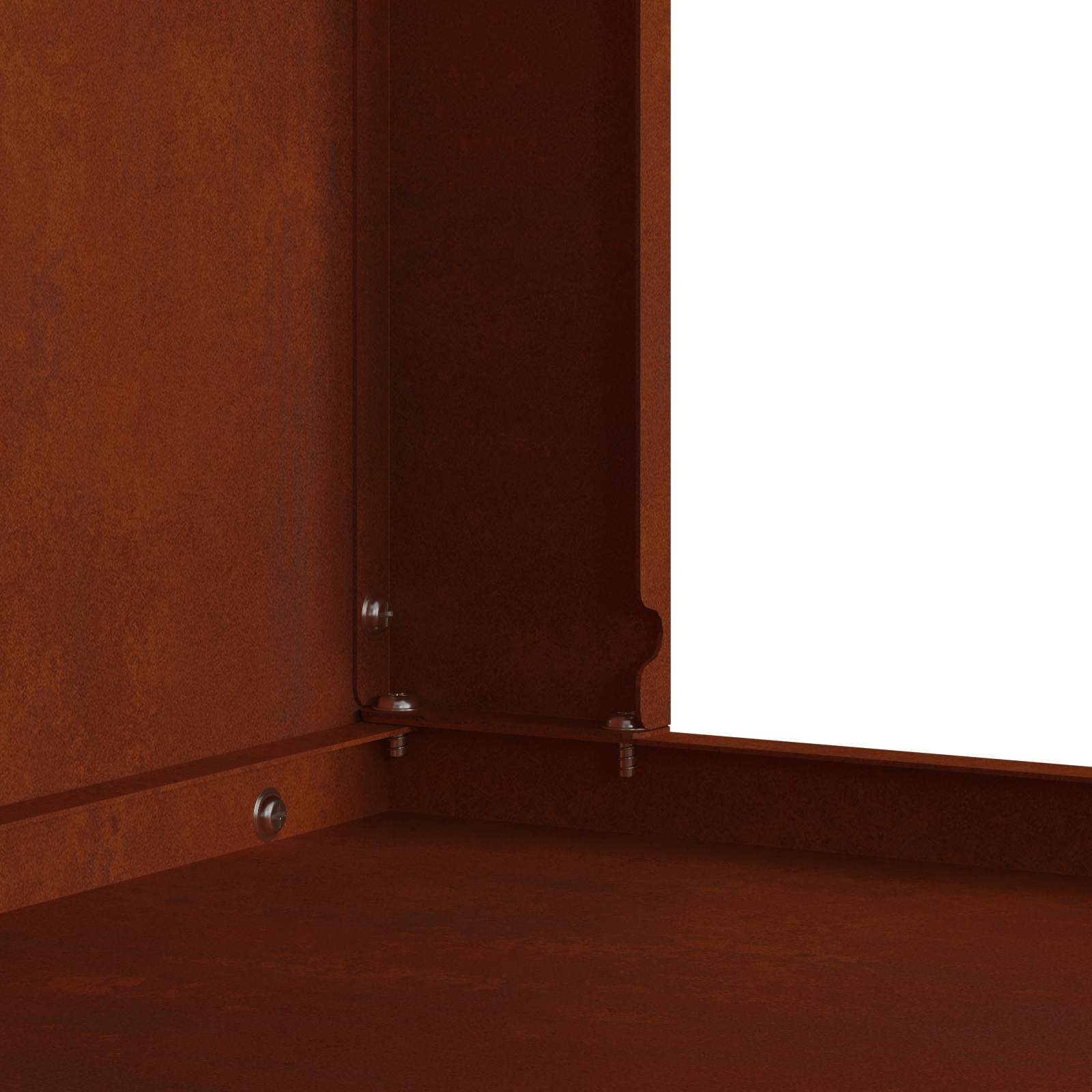 Hoguera Marrón 60 x 40 x 96 cm Acero autopatinable