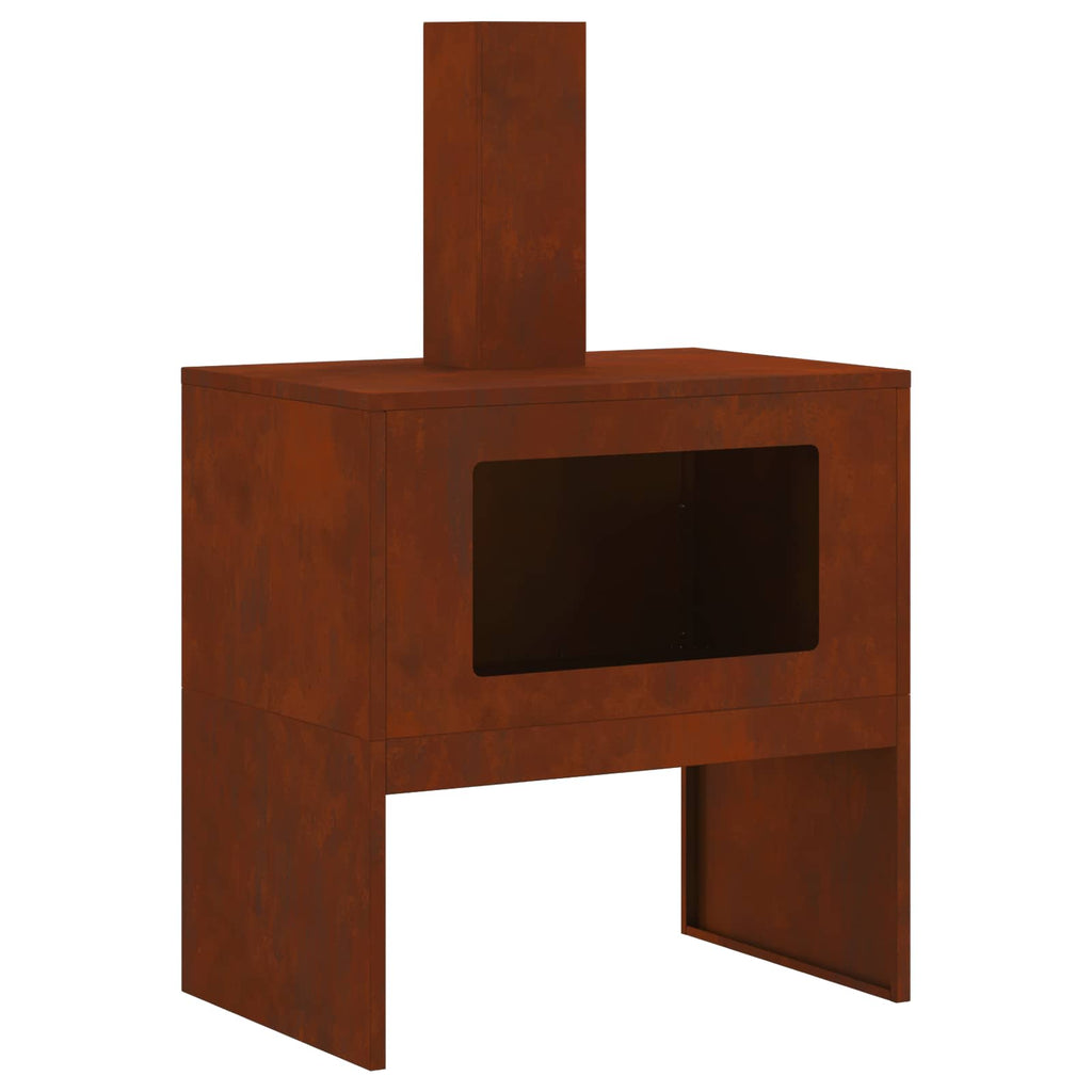 Hoguera Marrón 60 x 40 x 96 cm Acero autopatinable
