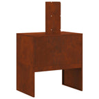 Hoguera Marrón 60 x 40 x 96 cm Acero autopatinable