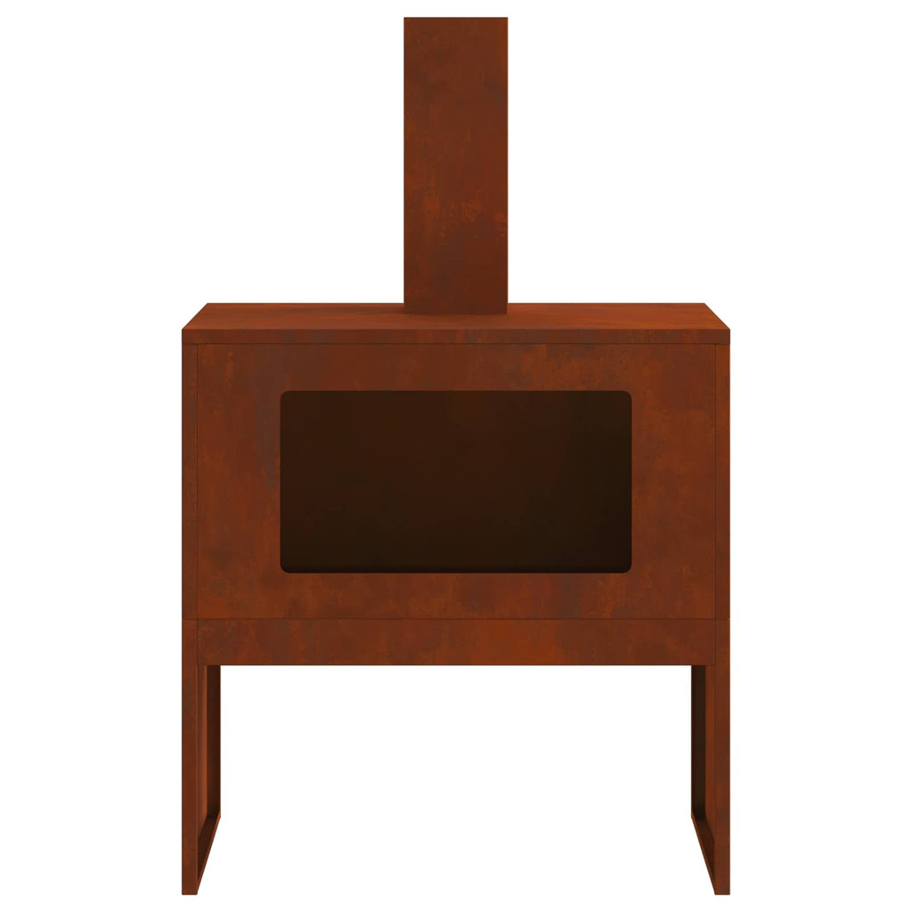 Hoguera Marrón 60 x 40 x 96 cm Acero autopatinable