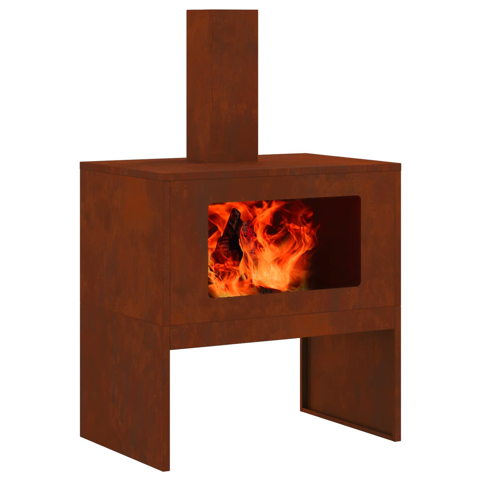 Hoguera Marrón 60 x 40 x 96 cm Acero autopatinable