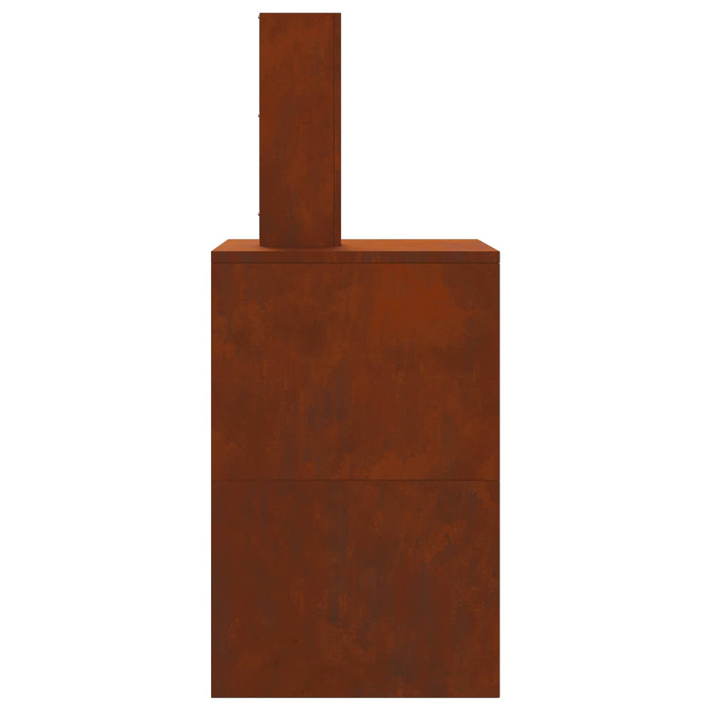 Hoguera Marrón 60 x 40 x 96 cm Acero autopatinable