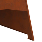 Hoguera Marrón 50 x 50 x 95 cm Acero autopatinable