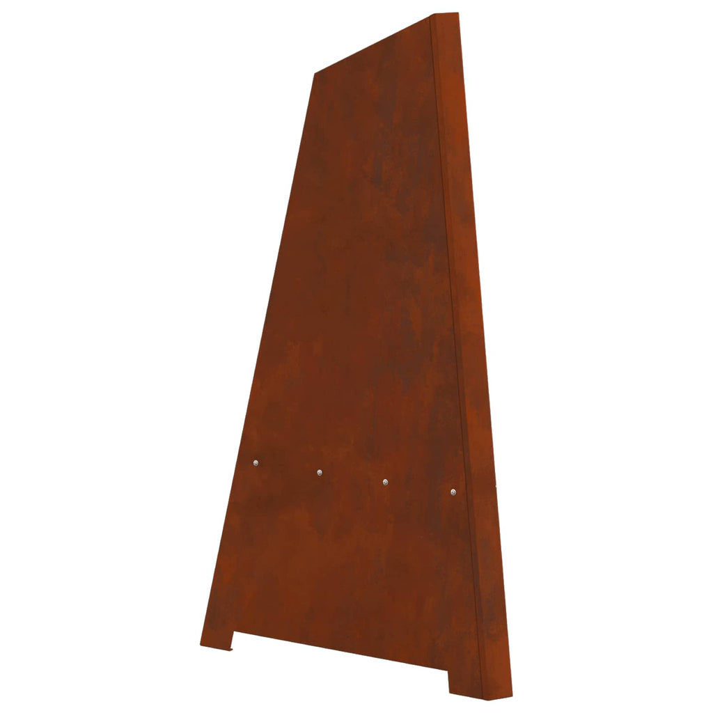 Hoguera Marrón 50 x 50 x 95 cm Acero autopatinable