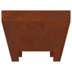 Hoguera Marrón 50 x 50 x 38 cm Acero autopatinable