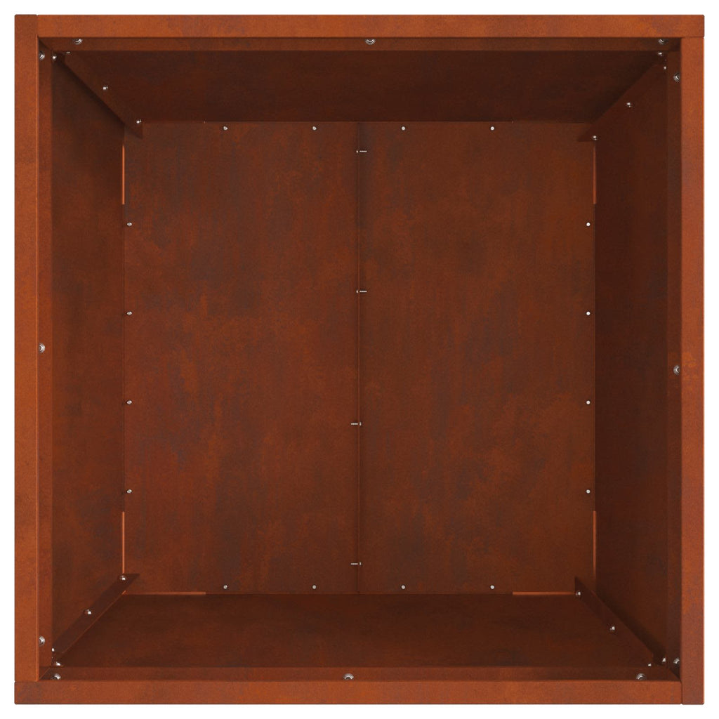 Hoguera Marrón 50 x 50 x 38 cm Acero autopatinable