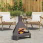 Lareira Marrom 50 x 43 x 52 cm Aço corten