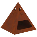 Hoguera Marrón 50 x 50 x 51 cm Acero autopatinable