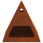 Hoguera Marrón 50 x 50 x 51 cm Acero autopatinable