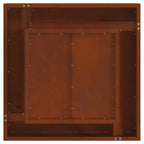 Hoguera Marrón 60 x 60 x 30 cm Acero autopatinable