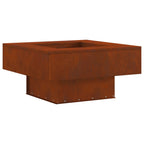Hoguera Marrón 60 x 60 x 30 cm Acero autopatinable