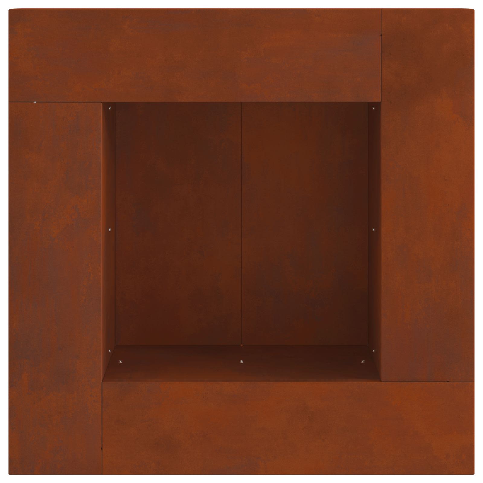 Hoguera Marrón 60 x 60 x 30 cm Acero autopatinable